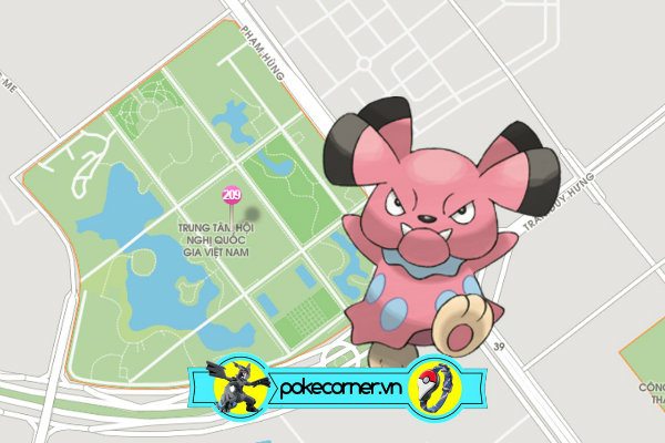 HN - 1 - 209 Snubbull - Trung Tâm Hội Nghị Quốc Gia Việt Nam - Pokemon GO Plus - Mô hình Pokemon - Móc khóa Pokemon Metal Charm