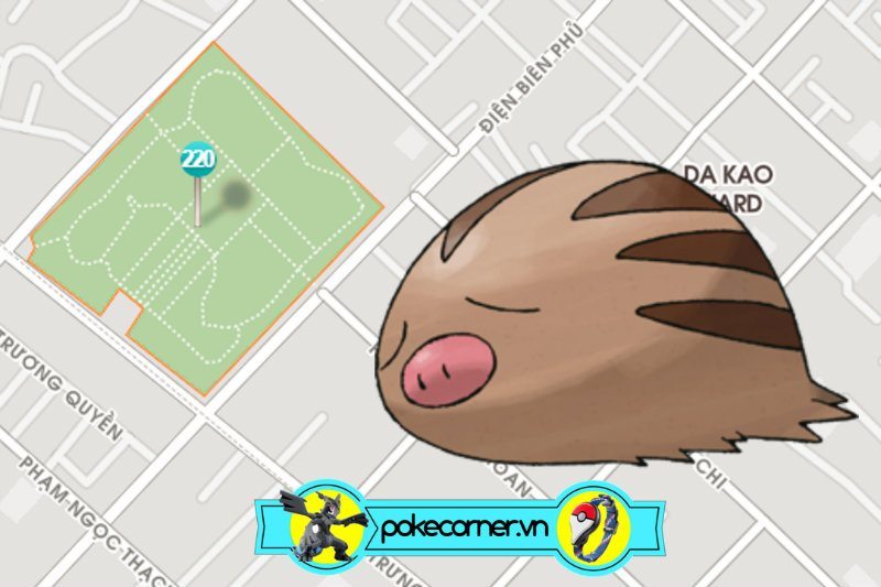 04 - Swinub - Công Viên Lê Văn Tám - PokeCorner.vn - Pokemon GO Plus - Móc khóa Pokemon - Mô hình Pokemon